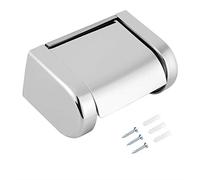 Grand Support de Papier Toilette Double avec étagère - Fixation Murale en Acier Inoxydable, Finition brossée, pour salles de Bains, Parfait pour Ceux Qui Ont Besoin de Grande capacité
