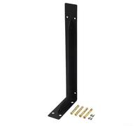 Grand support d'étagère mural en métal robuste pour étagère triangulaire solide pour étagères de maison et de bureau (35,6 cm)