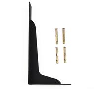 Grand support d'étagère mural en métal robuste pour étagère triangulaire solide pour étagères de maison et de bureau (15,2 cm)