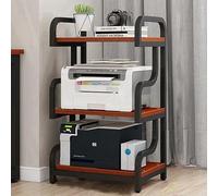 Grand support d'imprimante avec 3/4 niveaux de rangement sous le bureau pour bureau à domicile, table d'extrémité multifonction pour scanners et télécopieurs, 60 x 95 cm