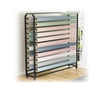 Grand Support métallique pour Rouleaux de Tissu - Porte-Rouleaux de Vinyle de 145 cm de Large pour Rideaux, Papier Peint et Cuir - 14 Barres - Idéal pour l'organisation de Textiles commercia