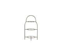 Grand support plat en acier inoxydable doré, porte-assiettes, polyvalent - House Doctor, Sana - 18x25x47 cm