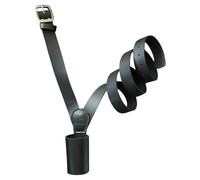 Grand support pour mât de drapeau avec ceinture croisée en cuir, bandoulière de 152,4 cm, style défilé militaire, porte-drapeau, couleur noir, adulte unisexe (noir) en cuir de haute qualité