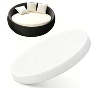 Grand surmatelas rond d'extérieur de 168 cm, coussin en mousse d'ameublement douce haute densité pour lit de terrasse/lit allongé circulaire, prolonge la durée de vie du matelas (doux, 3 cm