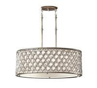 Grand Suspensions Cristal Abat-Jour Ø81cm Réglable en Hauteur Suspendue à Manger