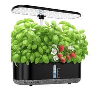 Grand système de culture hydroponique 14 gousses, jardin d'herbes aromatiques intérieur avec lampe de croissance à DEL, réservoir d'eau de 5 L, kit de culture hydroponique avec 3 minuteurs