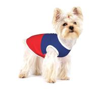 Grand T-shirt en coton pour chien/drapeau du Liechtenstein imprimé gilet doux respirant sans manches pour chat Taille S M
