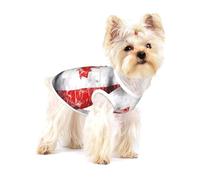 Grand t-shirt en coton pour chien/motif drapeau du Canada rétro, gilet doux et respirant sans manches, vêtements pour chat, pour petite et moyenne taille