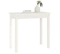 Grand Table d'Appoint Blanc - LEMON® Table console - Console D'ENTREE, Blanc - 80x40x75cm - Bois massif de pin 681 - Soldes