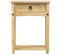 Grand Table d'Appoint Brun - LEMON® Table console Corona - Console D'ENTREE, 55x35x73cm - Bois de pin massif 271 - Soldes