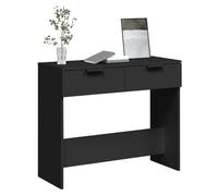 Grand Table d'Appoint Noir - LEMON® Table console - Noir - Console D'ENTREE - 90x36x75cm - Bois d'ingénierie 669 - Soldes