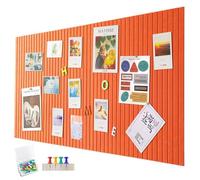 Grand tableau d'affichage de 60 x 40 cm - Grande plaque en liège décorative de 0,9 cm d'épaisseur - Tableau photo pliable avec ruban adhésif autocollant - Tableau de vision en feutre autocollant