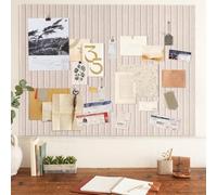 Grand tableau d'affichage en feutre beige autocollant, 90 x 60 cm, tableau d'affichage moderne de 0,9 cm d'épaisseur, vision board set, mur photo, plaque de liège, pegboard, memoboard, plaques en
