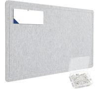 Grand Tableau D'affichage, En Feutre, Décoratif, for Le Mur, Affichage Photo Pliable Avec Ruban Adhésif Autocollant, 20 Épingles Incluses(Silver-grey,60cm*120cm)