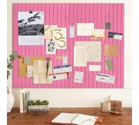 Grand tableau d'affichage en feutre rose autocollant, 90 x 120 cm, panneau d'affichage moderne de 0,9 cm d'épaisseur, tableau en liège, tableau photo, tableau mémo, tableau en feutre