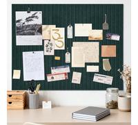 Grand tableau d'affichage en feutre vert foncé autocollant 90 x 120 cm en liège 0,9 cm d'épaisseur - Panneau de vision mural photo - Panneau en liège - Tableau mémo moderne pour bureau, cuisine