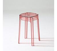 Grand tabouret de douche empilable en plastique pour salle de bain, cuisine, chambre à coucher, étanche, design transparent, robuste et polyvalent, idéal pour la maison, le bureau, le petit déjeuner,