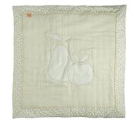 Grand tapis de sol en lin - botanica vert tilleul TU