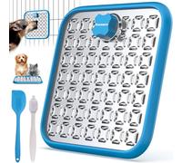 Grand tapis à lécher en acier inoxydable pour chiens : tapis à lécher pour chiens de grande taille, tapis à lécher pour chat pour réduire l'ennui et l'anxiété, alimentation lente, tapis d'alimentation