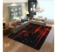 Grand Tapis Chambre Ado à Illusion Optique 3D Géométrique, Tapis Gaming Antidérapant & Doux, Design Cassé, Résistant à l'Usure, Idéal pour Salle de Jeux & Décoration Intérieure, 160x200 cm, Color 5