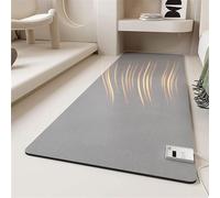 Grand tapis chauffant électrique - 50 x 100 cm - Coussin chauffant pour la maison et le bureau, tapis chauffant à placer sous le bureau, chaleur agréable pour les sols froids, confort écoéne