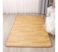 Grand tapis chauffant électrique en graphène, portable et mobile, avec thermostat et minuterie, imperméable, idéal pour la maison, le bureau et le yoga(C,150 * 150cm/59 * 59in)