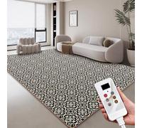 Grand tapis chauffant, tapis de sol chauffant, tapis chauffant électrique, conception de température minutée et réglable, pour la maison, le bureau, l'étude, la salle de jeux(C,100 * 150cm)