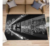 Grand tapis City Bridge pour salon, chambre à coucher, pont de Manhattan, ne perd pas ses poils, pour chambre d'enfant, bureau, salle de jeux pour enfants, 160 x 230 cm