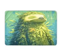 Grand tapis d'apprentissage de la propreté réutilisable vert paresseux imperméable imperméable à séchage rapide pour nourrisson 132,1 x 86,4 cm (L x l)