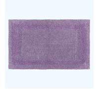 Grand tapis de bain en coton 70 x 120 cm - Lilas