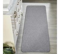 Grand tapis de bain ultra fin pour salle de bain, séchage rapide, antidérapant, lavable en machine, à poils courts, pour douche à l'extérieur, évier, accessoires de décoration d'intérieur, gris, 43,2