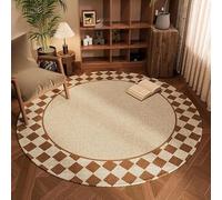 Grand tapis de chaise de bureau rond antidérapant pour sol - Tapis de bureau durable pour salon et bureau à domicile idéal pour les surfaces moquées