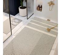 Grand tapis de douche en luffa pour zones humides, antidérapant, anti-moisissure, en PVC, grand tapis de bain creux, séchage rapide