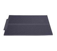Grand tapis de drainage en silicone, plats de comptoir de cuisine rectangulaire, tapis de séchage, tapis d'évier, plateau résistant à la chaleur, résistant au feu(gris)