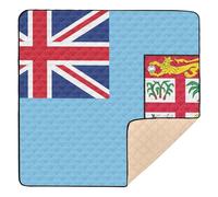 Grand tapis de gym et d'activités élégant pour l'intérieur et l'extérieur, motif drapeau national fidjien, île Fidji officielle, confortable, respirant, pour bébé, tout-petit, 127 x 127 cm