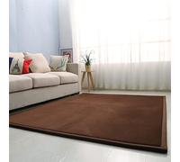 Grand tapis de jeu pliable pour bébés, ramper pour nourrissons et tout-petits, tapis de sol d'activité extra doux pour salle de jeux, chambre à coucher, marron café, 150 x 200 cm