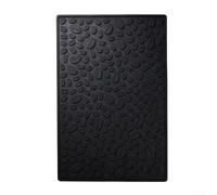 Grand tapis de machine à café en silicone mat 45,2 x 30 cm, tapis de séchage pour comptoir de cuisine, plan de travail, accessoires de machine à café (noir)