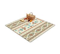 Grand tapis de pique-nique pliable imperméable pour parc, plage, camping | Design pliable imperméable qui se range facilement pour les voyages tout en aidant à garder les sièges au sec dans les parcs