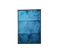 Grand Tapis de prière Uni épais - Tapis Musulman sans Motif - 118 cm x 82 cm (Bleu Claire)