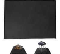 Grand tapis de protection de sol imperméable à l'huile pour barbecue à gaz et charbon de bois 100 x 152 cm (100 x 152 cm)