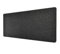 Grand tapis de protection en feutre pour ordinateur portable, pour bureau, travail, maison, décoration, accessoire de bureau antidérapant (100 x 30 cm, noir)
