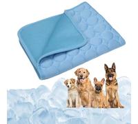 Grand tapis de refroidissement pour chien - Tapis de soulagement instantané de la chaleur avec technologie auto-rafraîchissante pour voyage, cage, canapé et sol, antidérapant et lavable (plusieurs