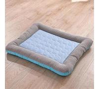 Grand tapis de refroidissement pour chien, tapis frais, lit de coussin de refroidissement pour chiens chats chiot chaton tapis frais couverture pour animaux de compagnie matériau de soie glacée doux