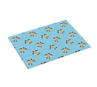 Grand tapis de séchage pour comptoir de cuisine - 45,7 x 61 cm - Tapis de séchage absorbant en microfibre imprimé tortue B pour comptoir de cuisine, tapis égouttoir à vaisselle avec boucle de