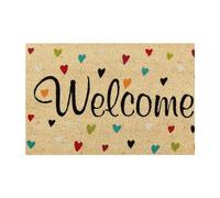 Grand tapis de sol de salon - Paillasson de bienvenue - Noix de coco naturelle - Kaki - Taille unique