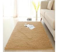 Grand tapis de sol moelleux avec fond antidérapant, moderne, pour chambre d'enfant, aire de jeux, tapis de chevet (120 x 90 cm, kaki)