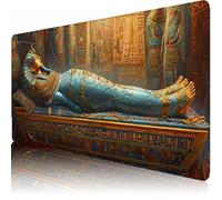 Grand Tapis de Souris 1000 x 500 x 3 mm, Sous-Main Bureau, Egypte Tapis de Clavier avec Base en Caoutchouc Antidérapante et Bords Cousus, Étanche Protecteur Sous-Main Bureau (Nationalité) L-x65