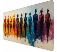 Grand Tapis de Souris 1000 x 500 x 3MM Tapis de Souris Gamer Couleur Abstrait, Accessoires Bureau avec Surface en Caoutchouc Antidérapant Résistant à l'eau pour Bureau, Joueur, Cadeau Homme -XZ78L