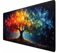 Grand Tapis de Souris 1200 x 600 mm Tapis de Souris Gamer Couleur Arbre De La Vie, Accessoires Bureau avec Surface en Caoutchouc Antidérapant Résistant à l'eau pour Bureau, Joueur, Cadeau -XZ75B