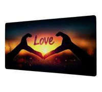 Grand Tapis de Souris 1400x600 mm Tapis Souris XXL Amour sous Main Bureau RêVe Mouse Pad Gaming Accessoire Bords Cousus Caoutchouc Antidérapante Fourniture Bureau Mousepad, pour Études Gaming D-234
